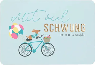 Produktbild von Klappkarte Kunterbunt Motiv 63, Depesche