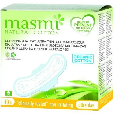 Produktbild von Bio Binden ultra Tag 100% Baumwolle Masmi 10 St