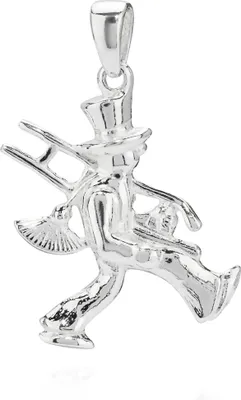 Produktbild von 19x15mm Kettenanhänger Schornsteinfeger 925 Silber Glücksbringer Motivanhänger