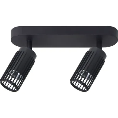Produktbild von Schwarze Deckenleuchte, 2-flammig, Vertical-Serie