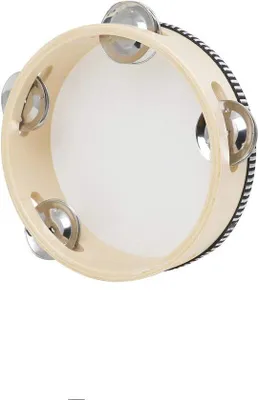 Productafbeelding van Houten Tambourine 15 cm - Muzikaal Educatief Speelgoed voor Kinderen