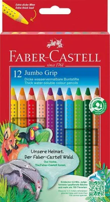 Zdjęcie produktu dla Ołówek kolorowy FABER-CASTELL Colour Grip, 24 sztuki