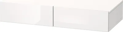 Produktbild von Duravit Schubkastenablage DURASTYLE 440 x 1000 x 150 mm weiß hochglanz/basalt matt