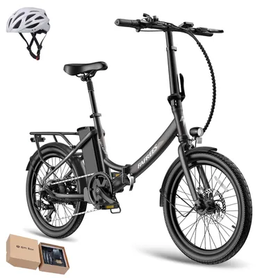 Produktbild von E-Bike Pedelec 20 Zoll Premium 250 W Shimano 7-Gang 36 V 20 Ah Akku 120 km IPX5, Schwarz