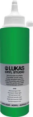 Obrázek produktu pro Lukas Cryl Studio Akrylová barva Permanent Green Light 250 ml 1 ks