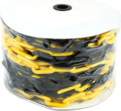 Produktbild von Kunststoffkette Gelb & Schwarz 6 mm x 25 m  x  - Gelb & Schwarz - Polyethylene (PE) - In -  & Outdoor - Nutzung - PC - 001 - YB