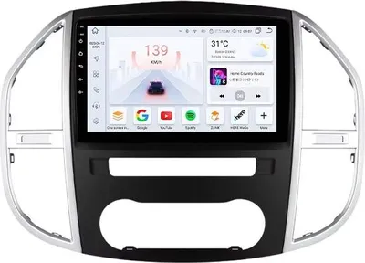 Immagine prodotto di Autoradio con Bluetooth e CarPlay per Mercedes-Benz Vito W447 (2014-2021) – Compatibile con Apple e Android – Impianto stereo con sistema di navigazione – 4 GB di RAM, 32 GB di memoria interna