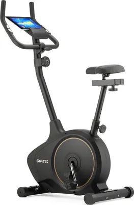 Produktbild von Gymtek® Magnetischer Heimtrainer, Fahrrad für Zuhause - bis 150kg - 8 Widerstandsstufen, 8kg Schwungmasse - LCD Display - für Home Gym Fitness