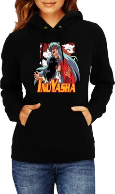 Obrázek produktu pro Dámská Mikina S Kapucí Japan Manga Anime Comics Animation Inuyasha, Lady M / Černá