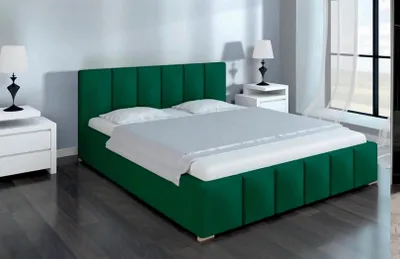 Produktbild von Polsterbett Betten Bett Polster Stoff Textil Designer Hotel Doppel Luxus Design