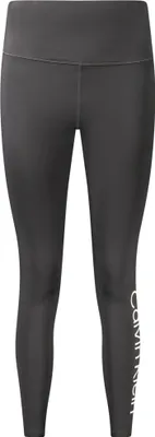 Produktbild von Stylische Damen-Leggings in Schwarz aus recyceltem Polyester - Logo-Druck