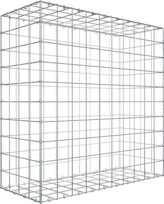 Immagine prodotto di Gabbione 100 cm x 100 cm x 40 cm (L x H x P), maglia 10 cm x 10 cm, anello a C