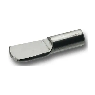 Produktbild von Steckbodenträger Löffelform, Bohr ø 5 mm, vernickelt