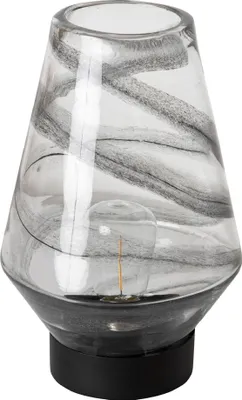 Zdjęcie produktu dla Lampa stołowa PTMD Celester - 16x16x23 cm - Szkło - Przezroczysty