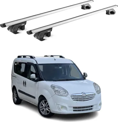 Image de Barres de toit transversales ABE pour Opel Combo D 2012-2018 5 P Alu Gris 2x