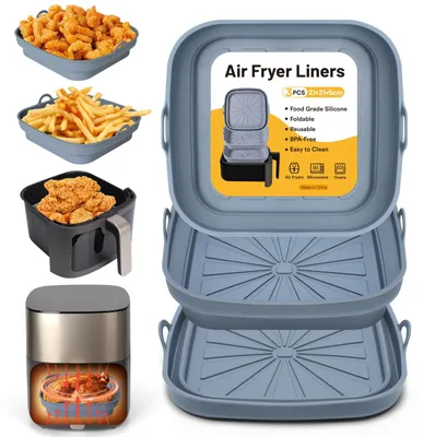 Immagine prodotto di Alyvisun, set di 3 stampi in silicone per friggitrice ad aria