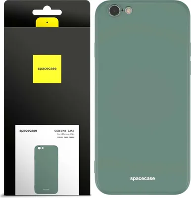 Image de Coque en silicone SPACECASE pour iPhone 6/6s Vert