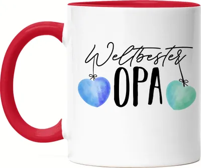 Produktbild von Weltbester Opa Tasse Rot Bester Opa Der Welt Schöne Geschenkidee Großvater Opi Geburtstag