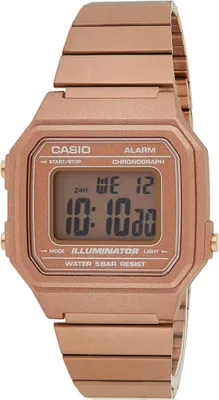 Image de Casio Montre à quartz numérique unie pour adulte avec bracelet en acier inoxydable