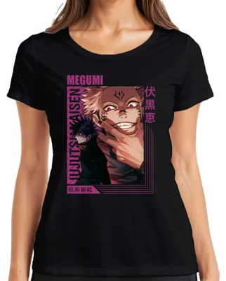 Obrázek produktu pro Jujutsu Kaisen Sukuna Megumi Anime Aesthetics Curse Gloomy Gift Dámské tričko, černá, S
