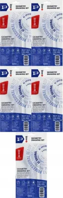 Produktbild von Pratel MemoBe Zeichenset mit 16cm Lineal, 4 Teile, Transparent