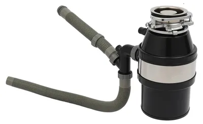 Obrázek produktu pro Likvidace potravinového odpadu, výkon 560 W, vylepšený drticí mechanismus, černá barva