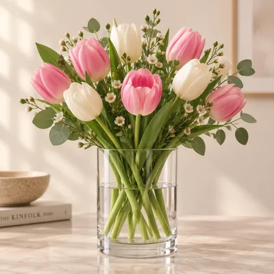 Produktbild von Vase - transparent - 20 x 12 cm - Glas - Zylinderform - Vasen - Blumenvase