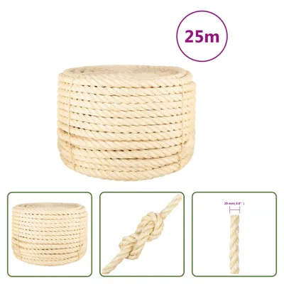 Obrázek produktu pro The Living Store Lano 100% sisal 20 mm 25 m