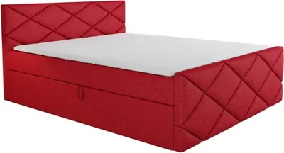 Produktbild von Boxspringbett LUXA 180x200 mit 2 Bettkästen, Bonell-Matratze und Topper. Möbel vom Hersteller- Handarbeit!Bett Komplett-Set mit Matratze,Bettkasten & Kopfteil. Stoff SAVANA. Elegantes Bett mit massives Kopfteil.
