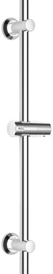 Duschstange 70 cm Edelstahl mit Halter, verstellbar, Chrom