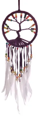 Immagine prodotto di Acchiappasogni albero della vita, acchiappasogni colorato in vari colori, diametro 11 cm, colore: viola
