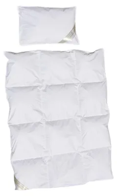 Produktbild von Ganzjahres Set Kinder Baby Daunenbett 100x135 cm Daunendecke + Kissen 40x60 100% Daunen