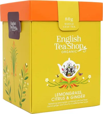 Produktbild von ETS - Lemongras Ingwer & Zitrusfrüchte, BIO, Loser Tee, 80g Box