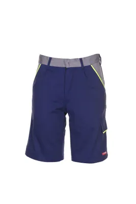 Productafbeelding van Planam Visline shorts, marine/geel/zink, maat M, artikelnummer 2473048