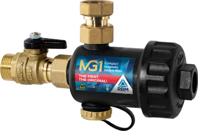 Immagine prodotto di Filtro magnetico per il montaggio sotto la caldaia RBM MG1 3/4'' nero