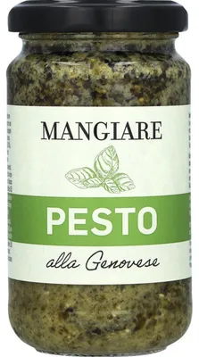 Produktbild von Mangiare Pesto Verde 190g – Frisches Basilikum-Pesto, ideal für Pasta & Brot