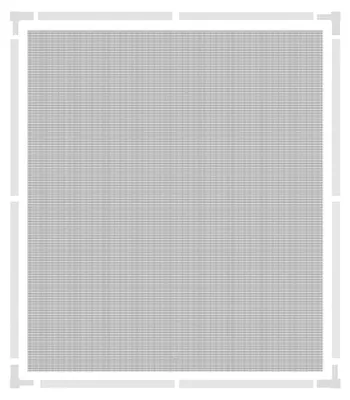 Produktbild von Alu Teleskop Fliegengitter Bausatz PRO 120x140cm weiss 102130101-VH