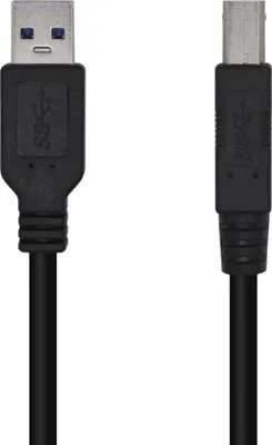 Produktbild von Kabel usb 3.0 Drucker aisens a105-0445/ usb male - usb male/ 3m/ schwarz