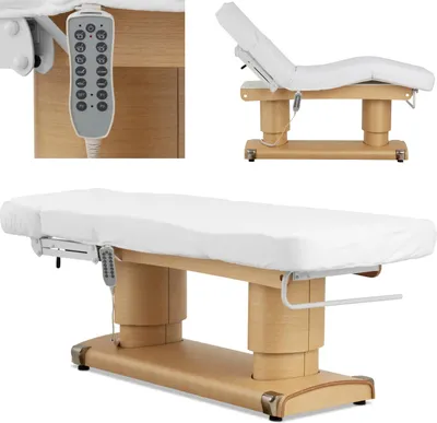 Obrázek produktu pro Expondo physa Elektrická wellness lehátko - 4 motory - 160 W - 200 x 80 x 63 - 81 cm - 200 kg - bílá