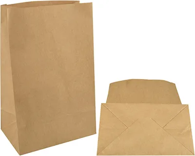 Image de PAPSTAR Sacs en papier avec fond en bloc 190 x 120 x 295 mm brun 250 pièces