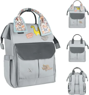 Produktbild von Kikkaboo Myla Wickelrucksack Grau Grau One Size