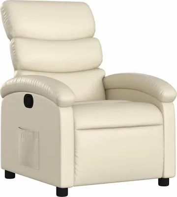 Produktbild von vidaXL Relaxsessel Creme Kunstleder