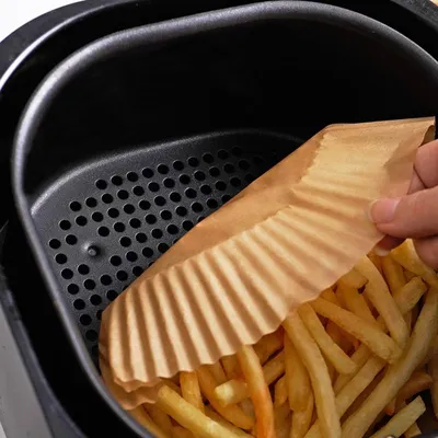Produktbild von Rundes Backpapier, Heißluftfritteusen-Backpapier, 20 cm, 100 Blatt