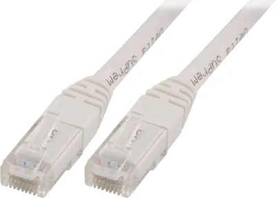 Produktbild von DELTACO Cat5e Netzwerkkabel, 0,5 m, weiß