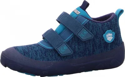 Produktbild von Affenzahn Übergangsschuh Knit Happy Bär blau