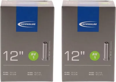 Produktbild von Schwalbe 2x Schlauch AV1 (47/62-203) - 12 Zoll