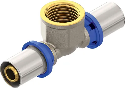 Produktbild von Emmeti Pressfittings für Aluverbundrohr Übergang T-Stück Innengewinde 20 x 1/2"