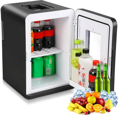 Produktbild von Jopassy Kühlbox Mini Kühlschrank 15 Liter 12V oder 240V Warm & Kalt Mint KFZ Anschlusskabel