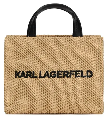 Obrázek produktu pro KARL LAGERFELD. Malá, čtvercová plážová taška s logem
