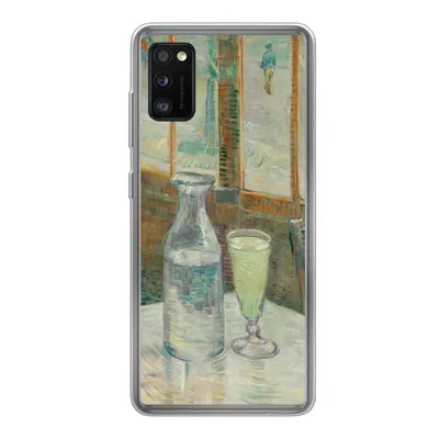 Produktbild von MuchoWow® Handyhülle Schutzhülle Hülle für Samsung Galaxy A41 Couchtisch mit Absinth - Vincent van Gogh Silikon Softcase Handy Hülle - Mobiltelefon